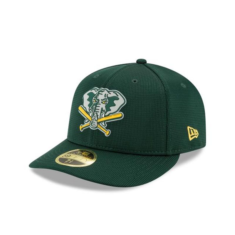 MLB Oakland Athletics Clubhouse Collection Low Profile 59Fifty Fitted (TRP1991) - Green New Era Caps